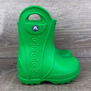 CROCS Kids Green Rain & Snow Boot